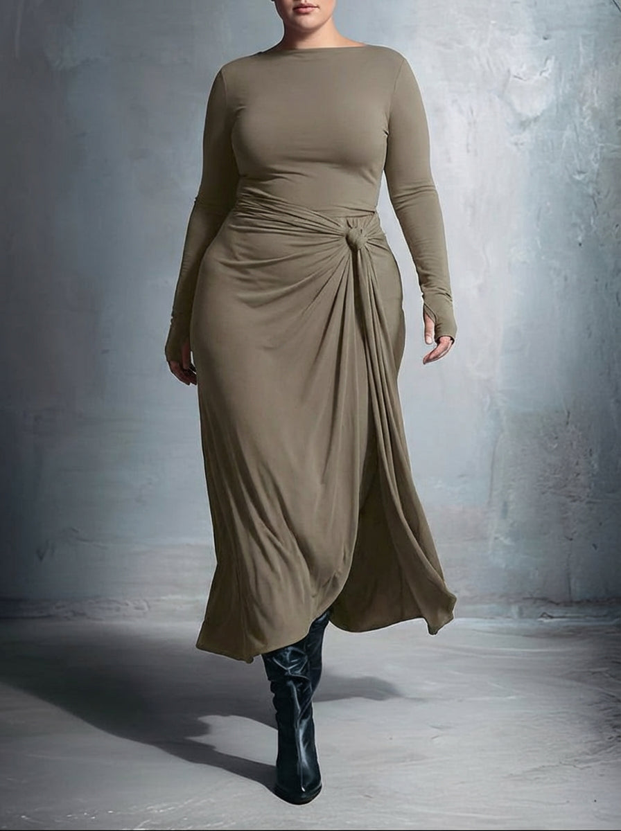 SELMA | SIDE KNOT MAXI DRESS